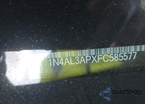 2015 Nissan Altima 2.5 S from USA, damaged, VIN 1N4AL3APXFC585577